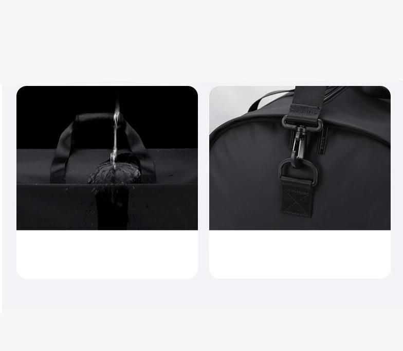 sac de voyage noir en tissu multifonction