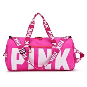 sac de voyage PINK en nylon pour femme