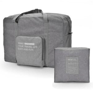 sac de voyage pliable gris