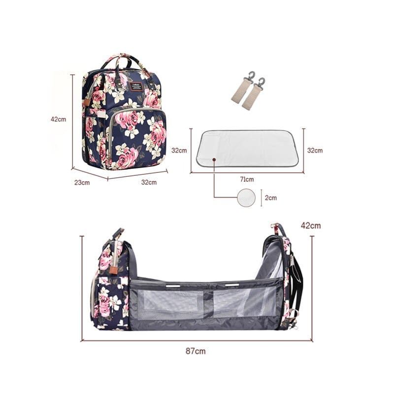 sac de voyage pour bébé avec options de couchage