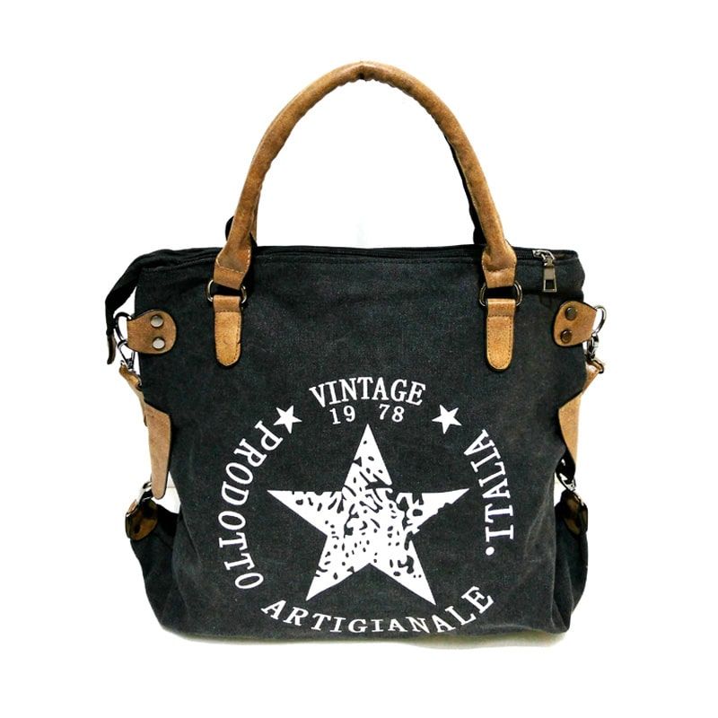 sac de voyage pour femme en toile motif étoile