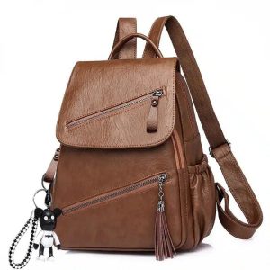 sac de voyage pour femme vintage sac à dos style cuir