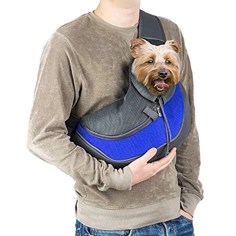 sac de voyage pour petit chien en bandoulière