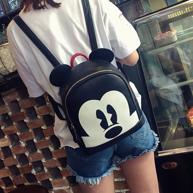 sac de voyage simili cuir noir et blanc