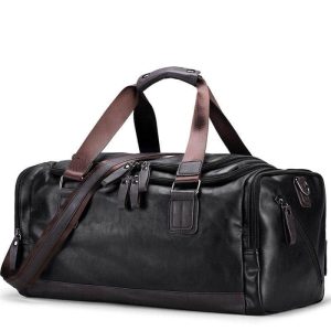 sac de voyage sport pour homme en simili cuir