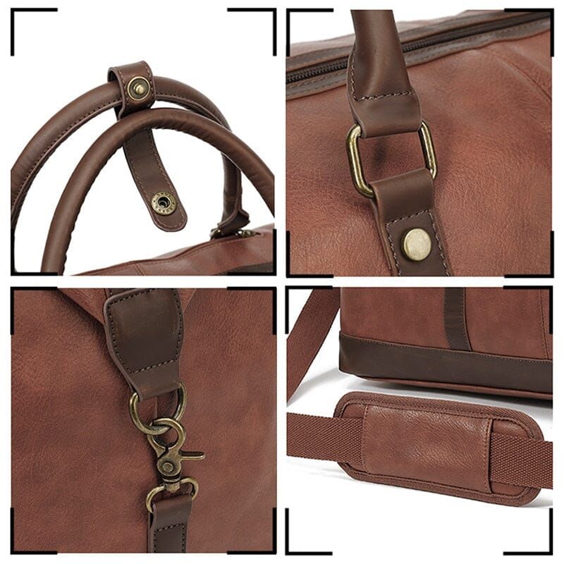sac de voyage style rétro homme