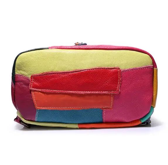 sac design patchwork en cuir