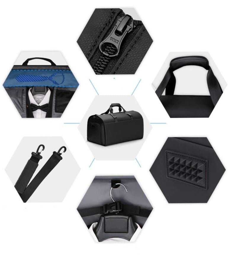 sac en cuir noir bandoulière pour tenue habillée