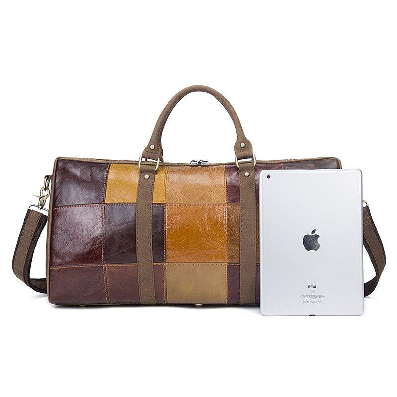 sac en cuir patchwork élégant