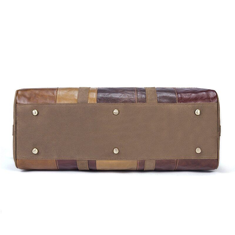 sac en cuir patchwork pour le voyage