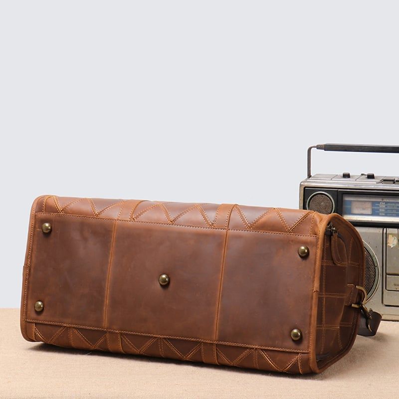 sac en cuir véritable style vintage pour homme