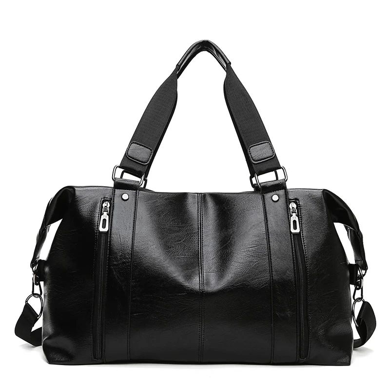 sac en simili cuir avec fermeture éclair
