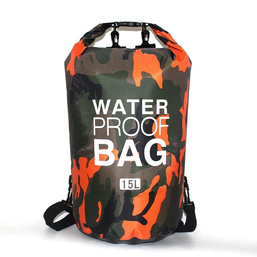 sac en tissu étanche orange
