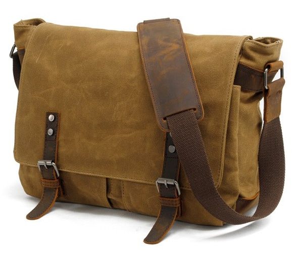 sac en toile de cire épaisse pour homme
