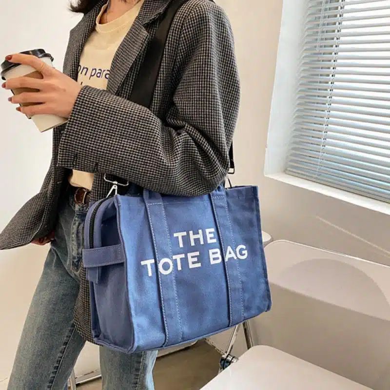sac en toile de grande capacité type cabas