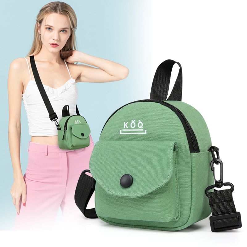 sac en toile vert pour femme