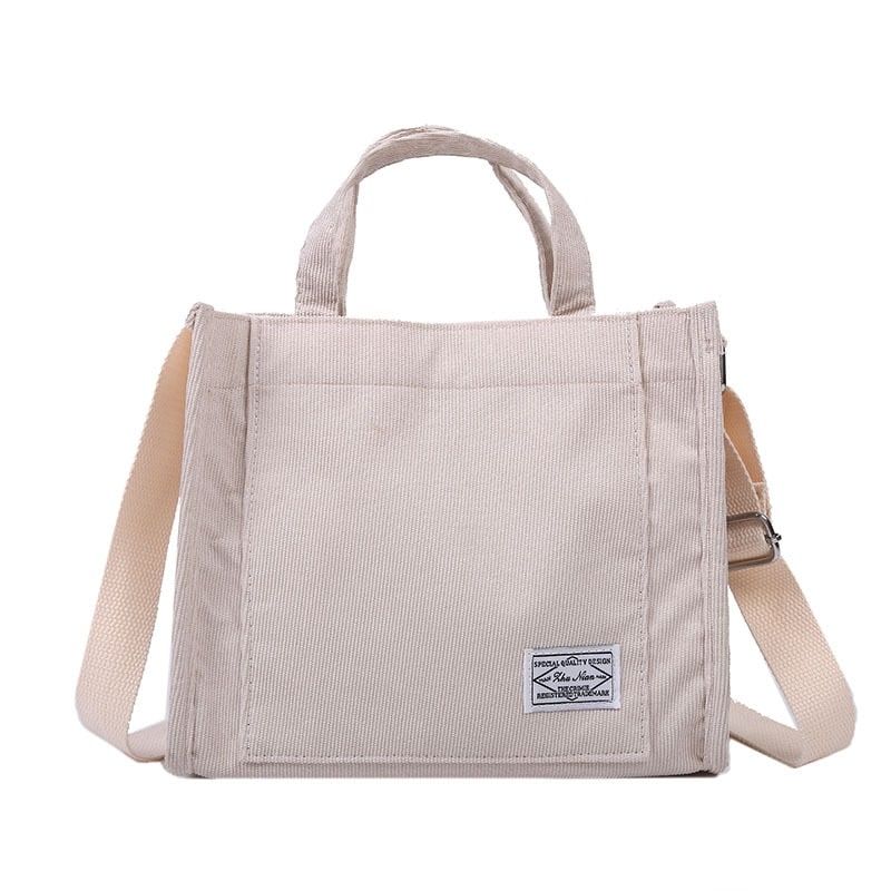 sac en velours côtelé pour femmes