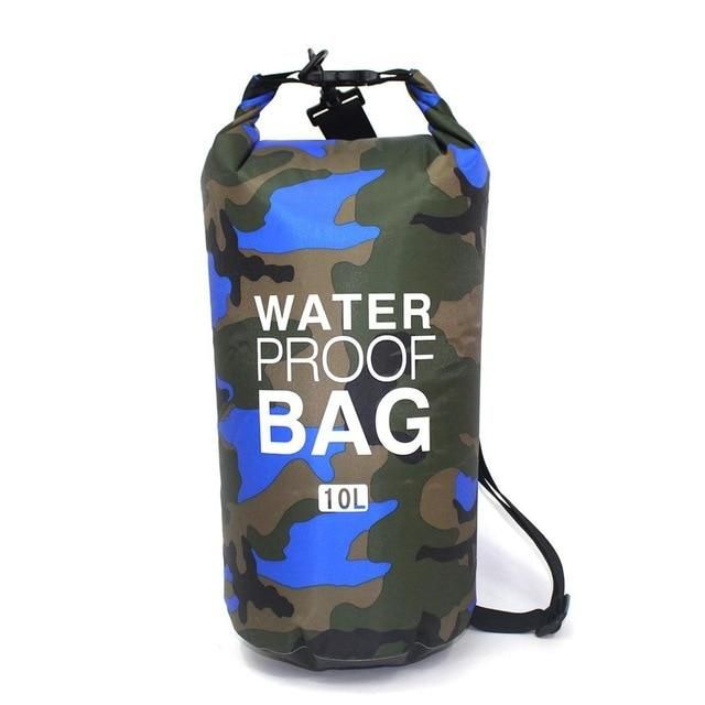 sac étanche camouflage bleu