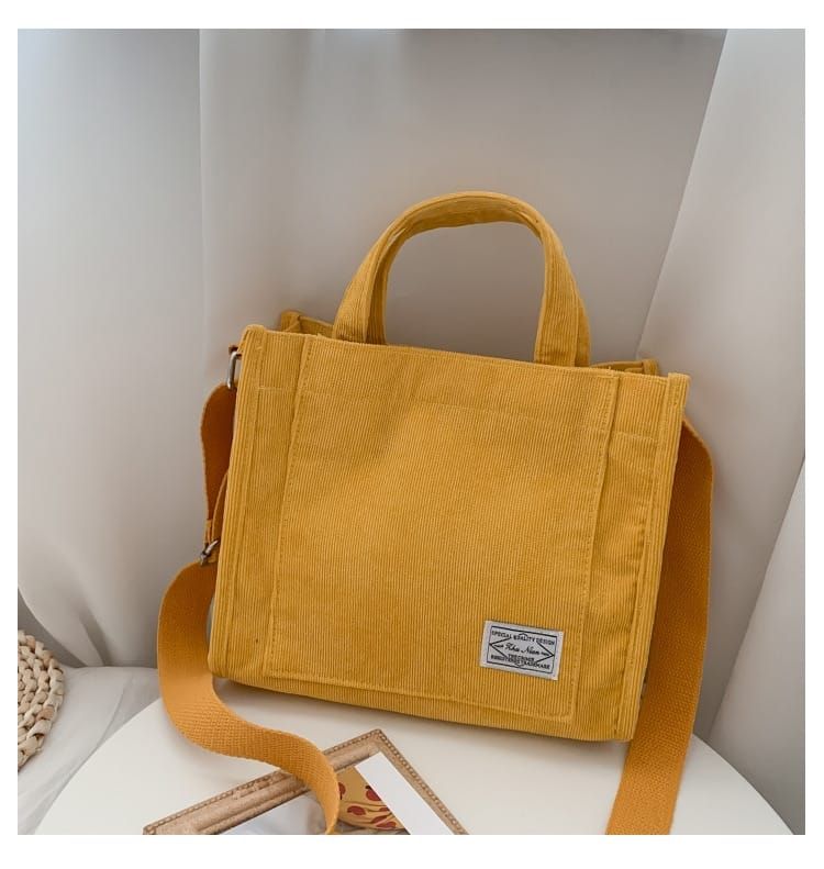 sac femme en velours côtelé