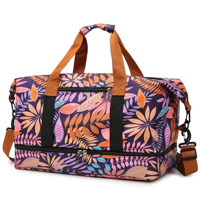sac fleuri pratique pour le voyage