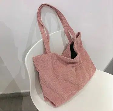 sac fourre-tout en velours côtelé