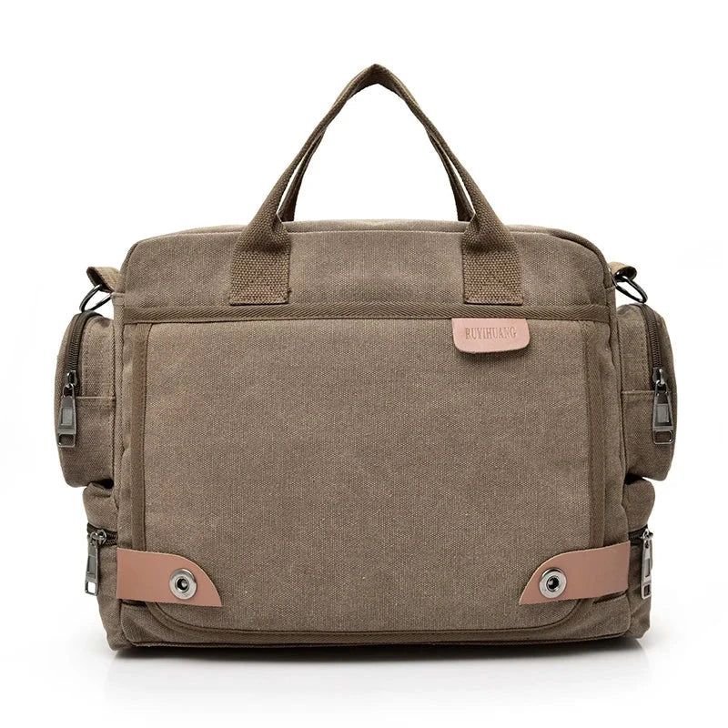 sac homme en toile au look vintage