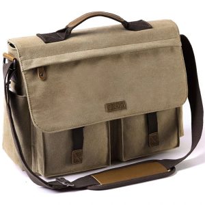 sac messager à bandoulière voyage homme en toile vintage