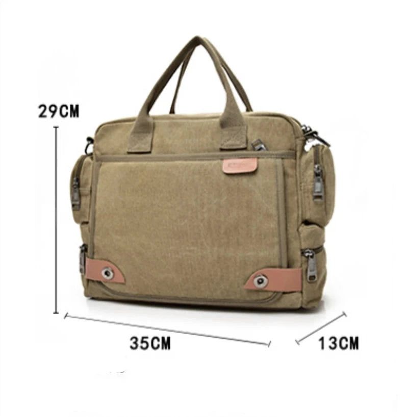 sac messenger en toile pour homme au design vintage