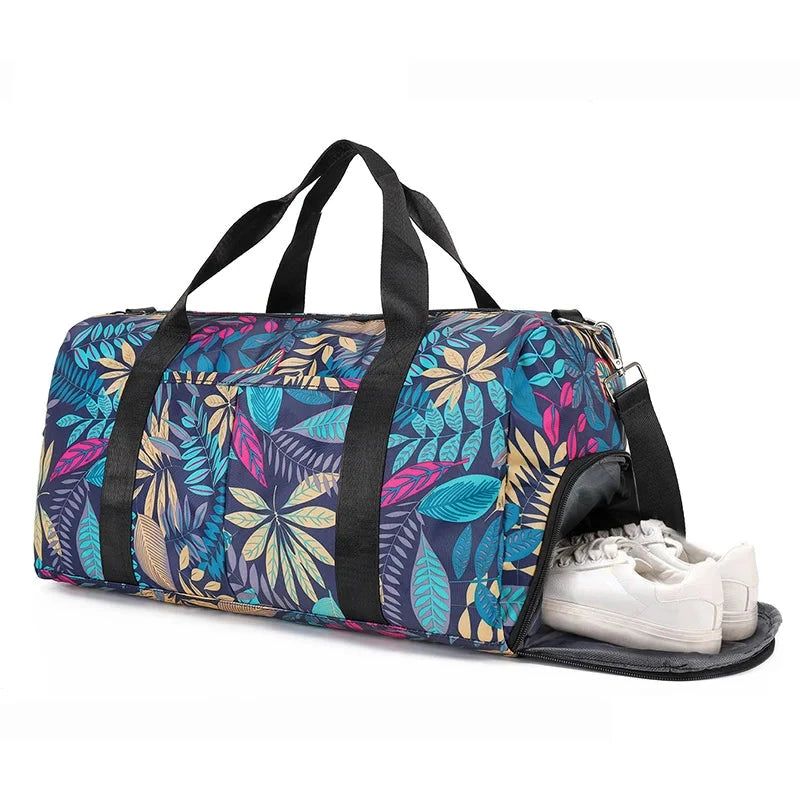 sac polochon avec motif floral