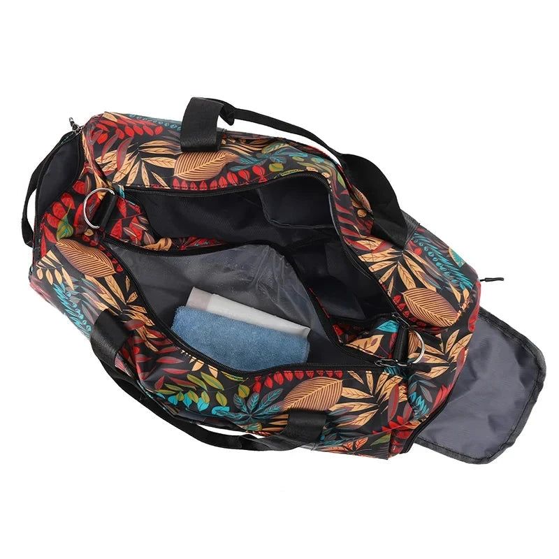 sac polochon fleuri pour femme