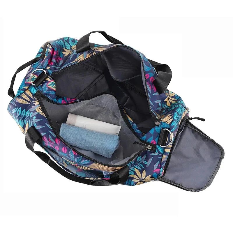 sac porté épaule femme fleuri