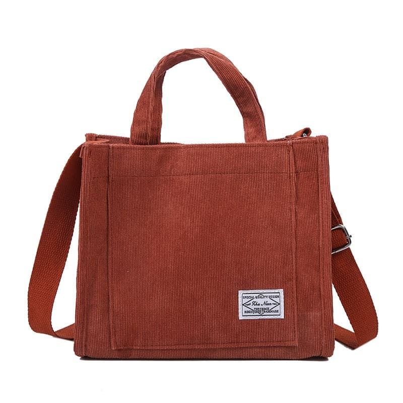 sac tendance en velours côtelé pour femmes