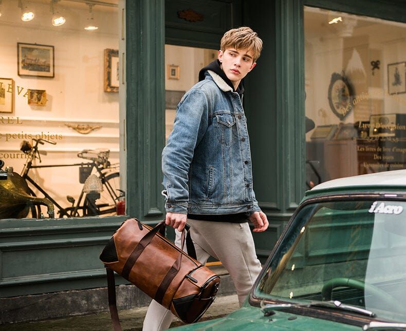 sac week-end en cuir