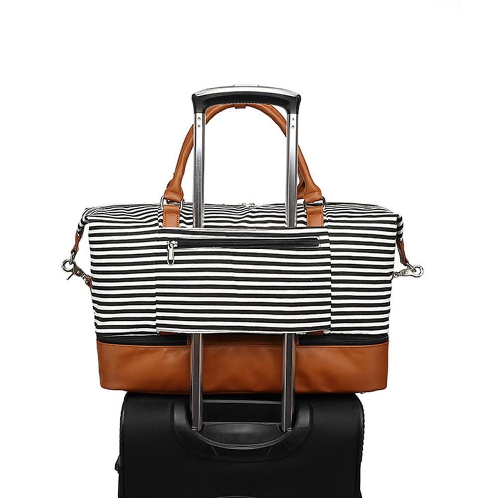 sac week-end femme rayures marines
