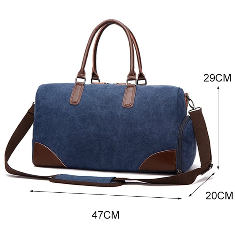 sac week-end vintage en cuir