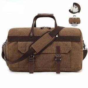 sac week-end vintage travel duffle bag