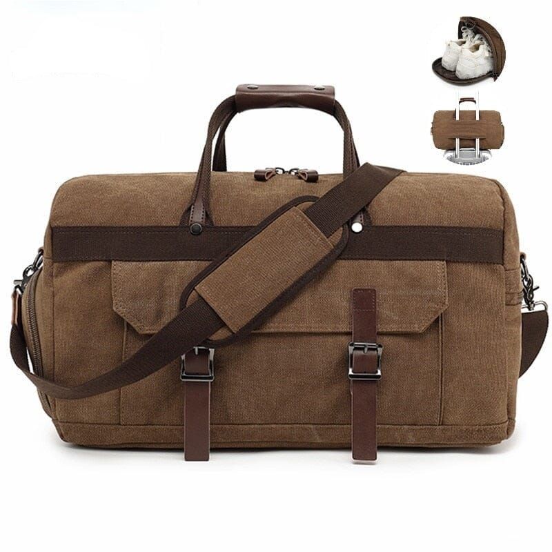 sac week-end vintage travel duffle bag