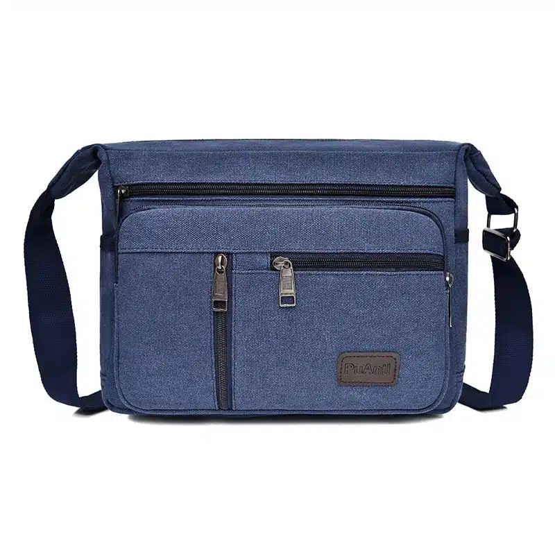 sacoche à bandoulière pour homme en toile