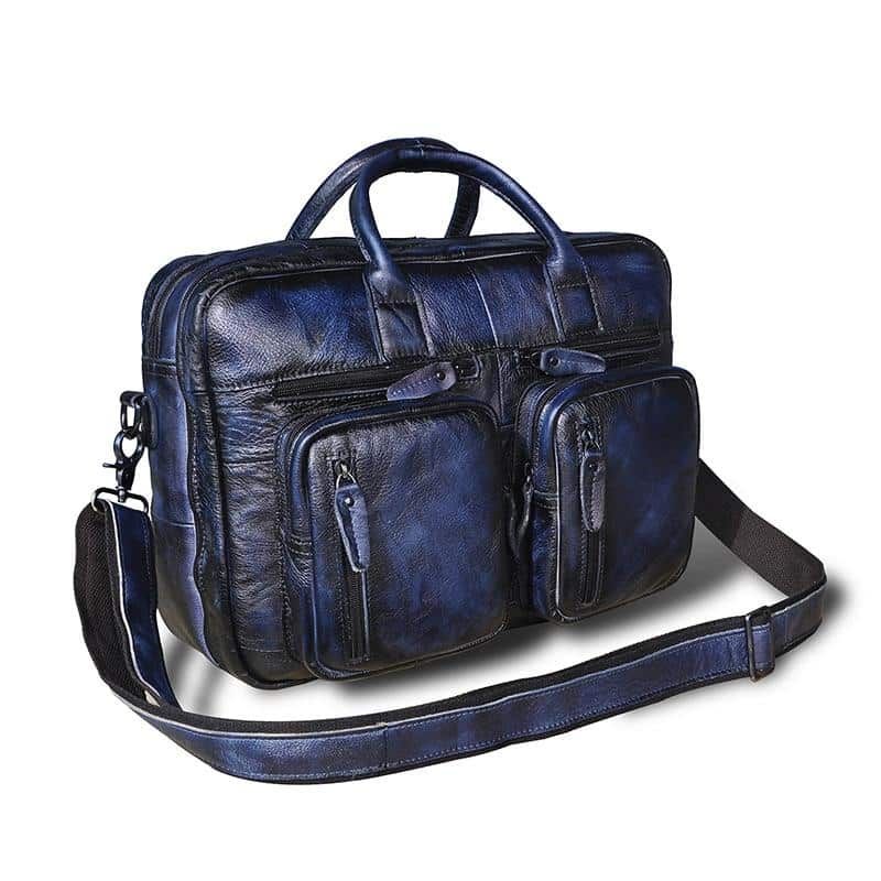 sacoche bandoulière vintage homme en cuir