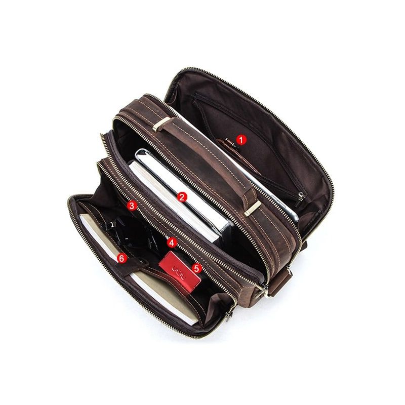sacoche cartable cuir bandoulière