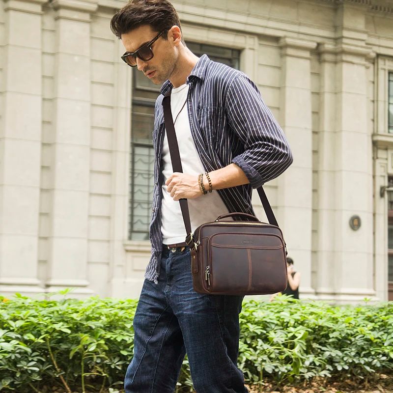 sacoche cuir bandoulière style vintage