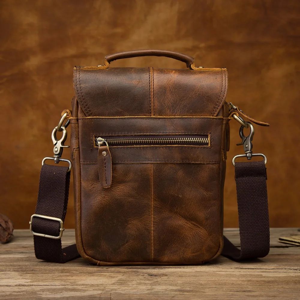 sacoche de voyage en cuir rétro