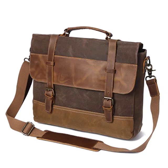 sacoche écolier en cuir style vintage