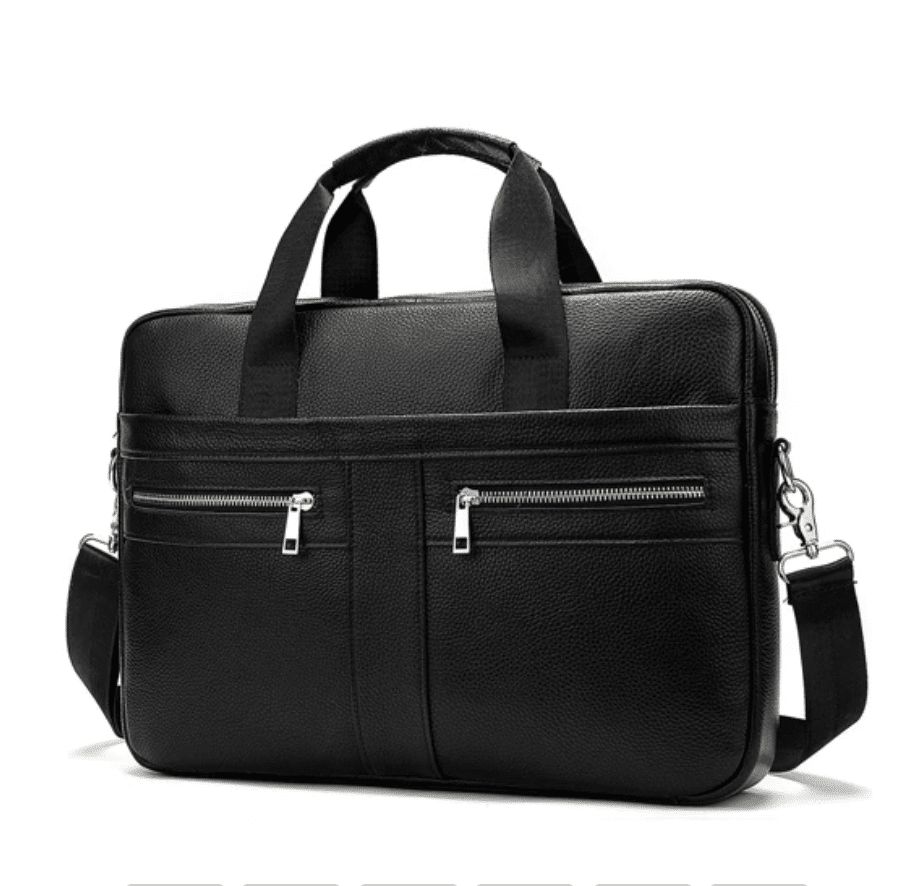 sacoche élégante en cuir véritable pour homme