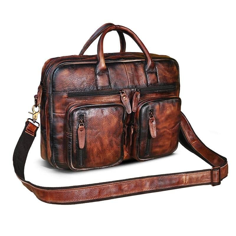 sacoche en cuir vintage pour homme