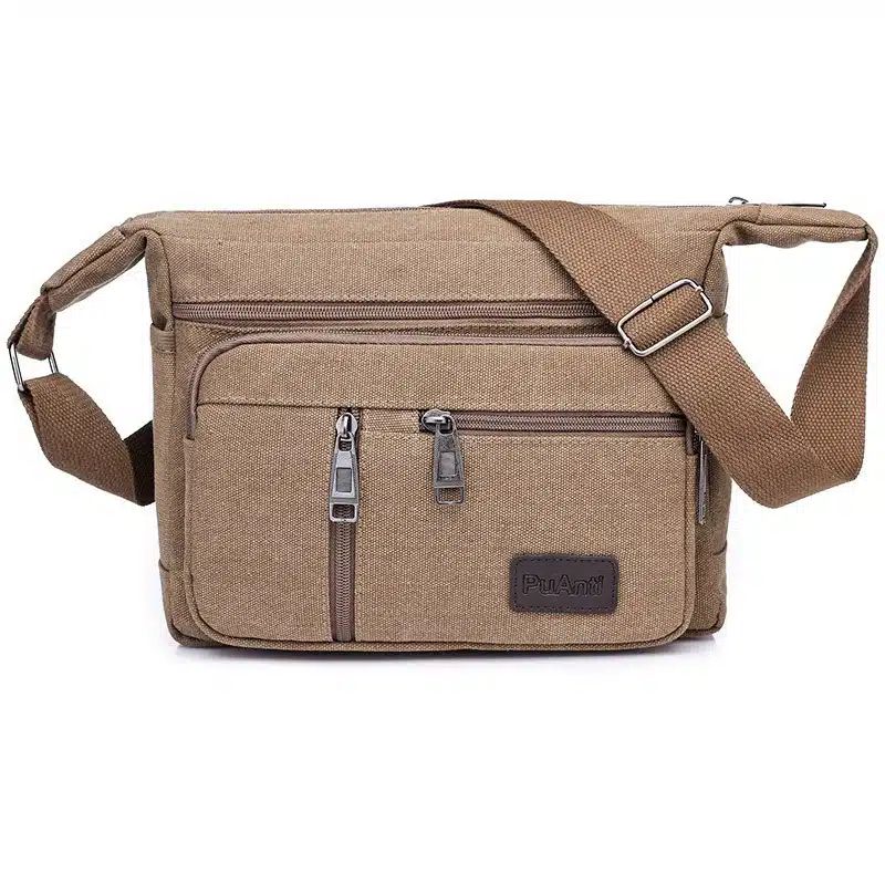 sacoche toile bandoulière homme