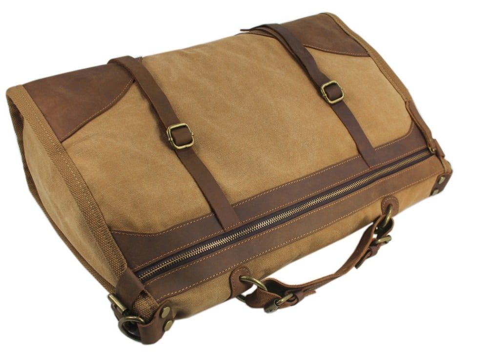 sacs de voyage en toile et cuir pour hommes