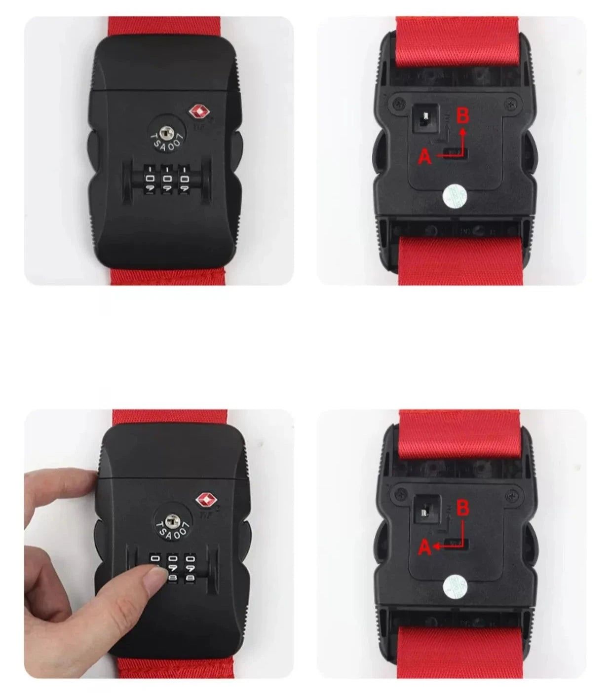 sangle valise avec fermeture TSA