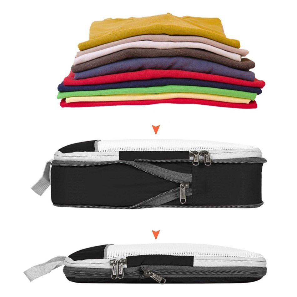set de 3 organisateurs de valise compressibles