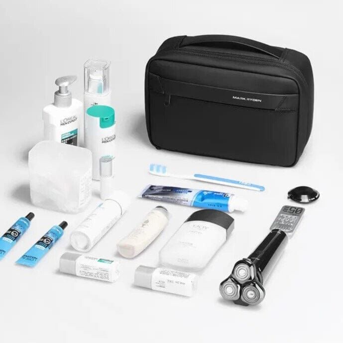 trousse de toilette avec crochets de suspension